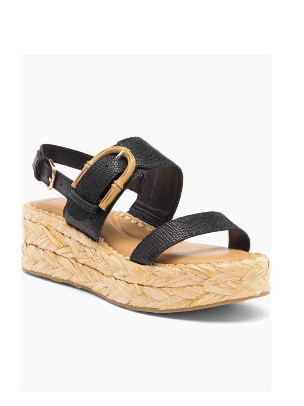 Dolce Vita Chera Platform Slingback Sandals Black Size 8.5